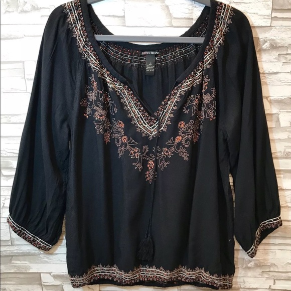 lucky brand black shirt